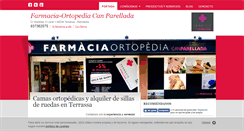 Desktop Screenshot of farmaciacanparellada.com