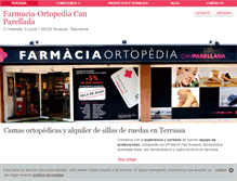 Tablet Screenshot of farmaciacanparellada.com